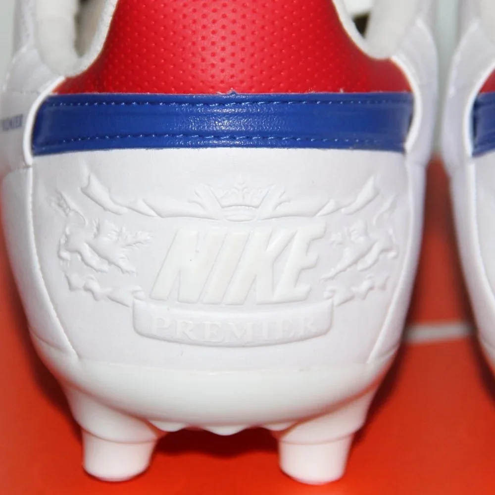 Nike Premier III FG Soccer Cleats Mens 7 7.5 8 White Royal Blue Red